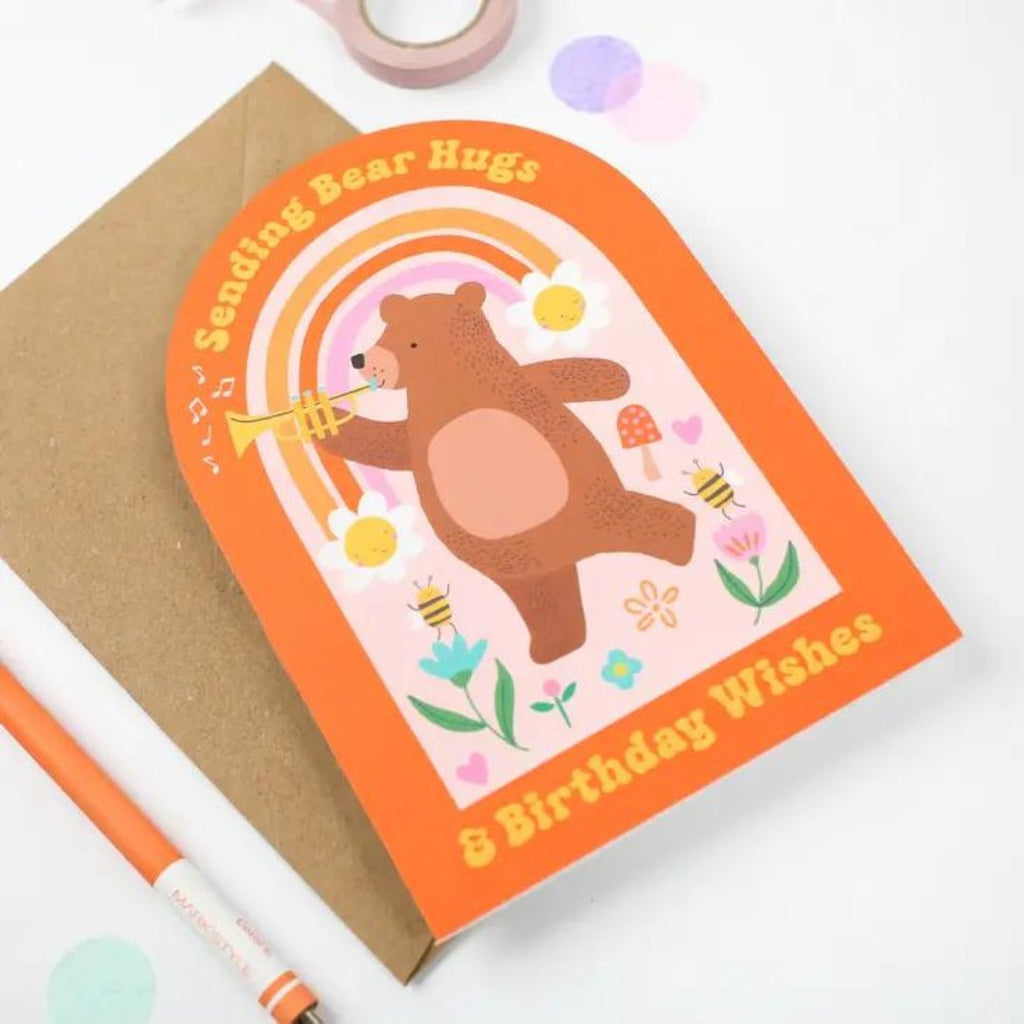 Mifkins: Bear Hugs Birthday Card - Acorn & Pip_Mifkins