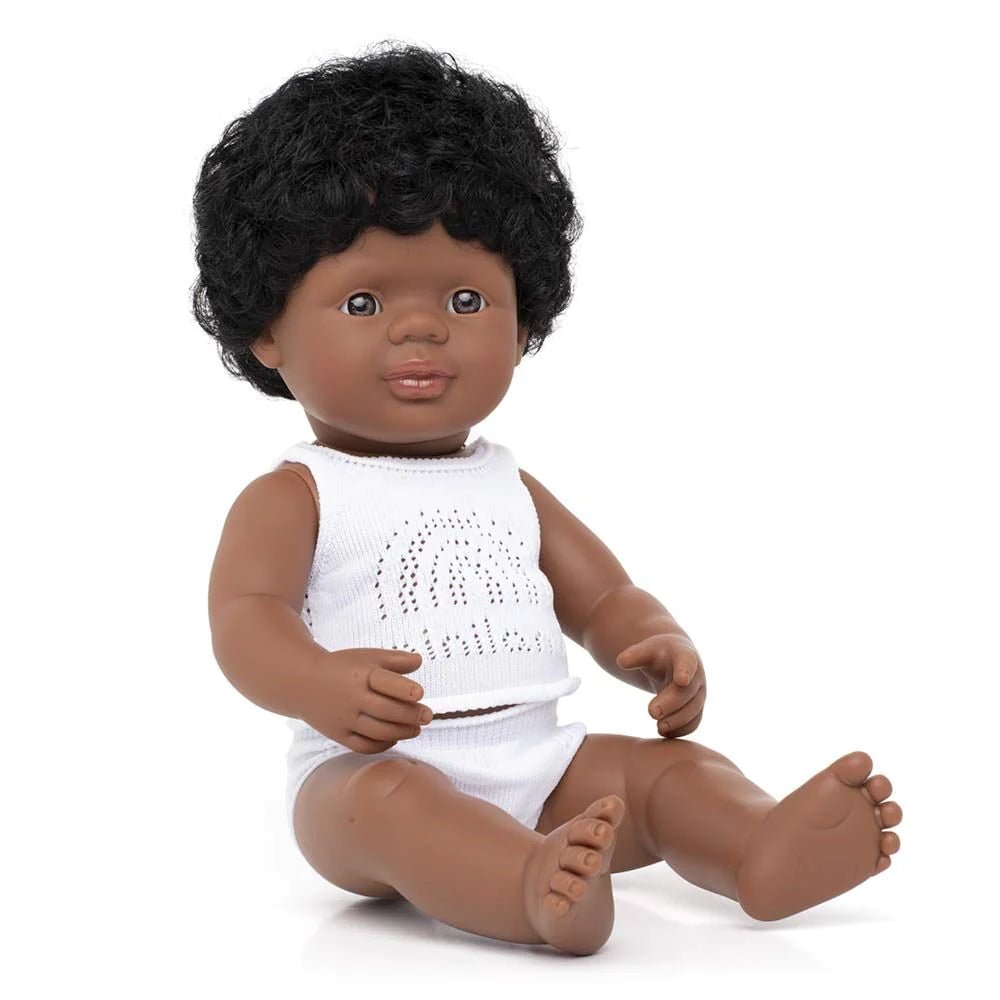 Miniland: Baby Boy Doll (E) - 38cm (Boxed) - Acorn & Pip_Miniland