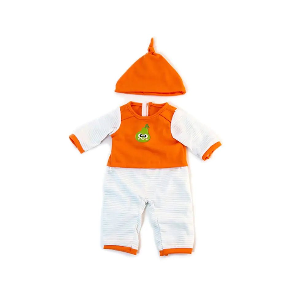 Miniland: Cold Weather Orange Pyjamas Dolls Clothes Set 38cm - Acorn & Pip_Miniland