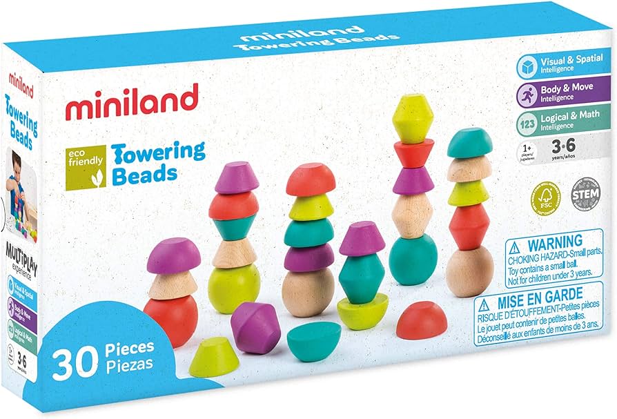 Miniland: Towering Beads - Acorn & Pip_Miniland