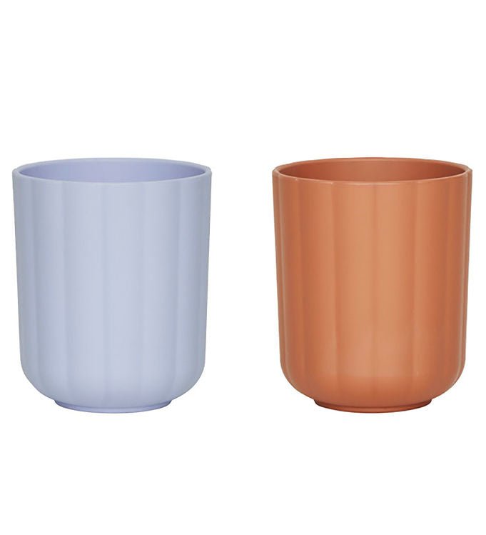 OYOY: Pullo Kid's Cup Pack of 2 - Caramel / Ice Blue - Acorn & Pip_OYOY