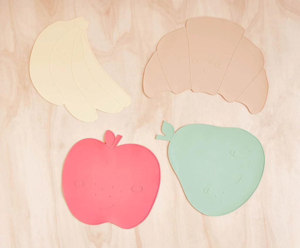 OYOY: Yummy Apple Kid's Placemat - Cherry Red - Acorn & Pip_OYOY