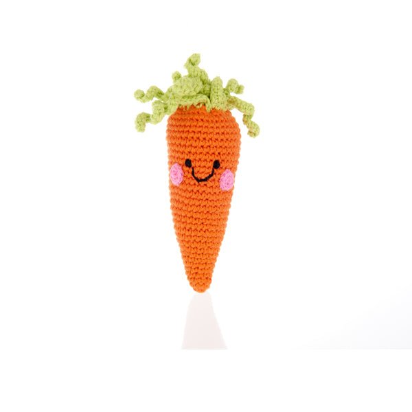 Pebblechild: Carrot Rattle - Acorn & Pip_Pebblechild