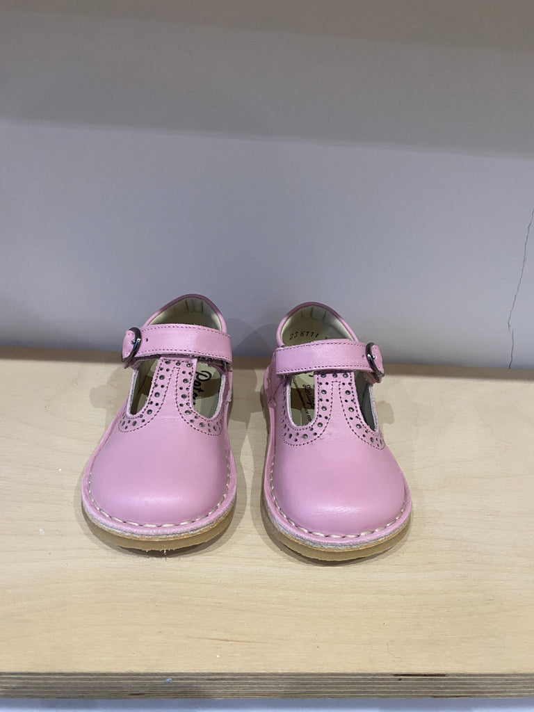 Petasil: Catarina Classic T-Bar Girls Shoes - Pink Mist - Acorn & Pip_Petasil