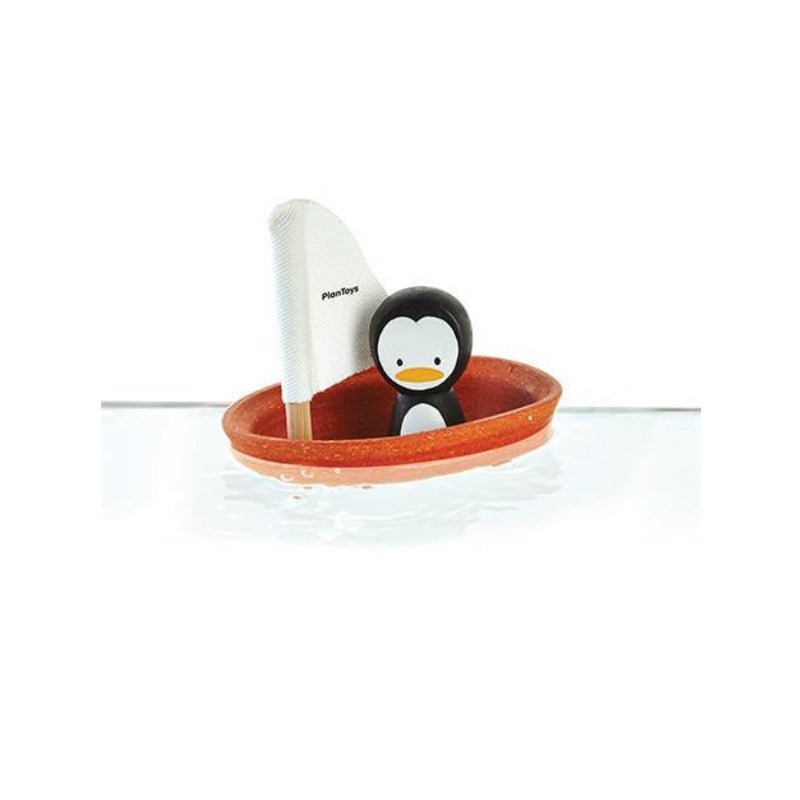 Plan Toys: Sailing Boat Penguin - Acorn & Pip_Plan Toys