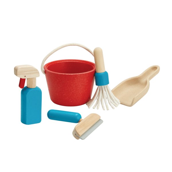 Plan Toys: Wooden Cleaning Set - Acorn & Pip_Plan Toys