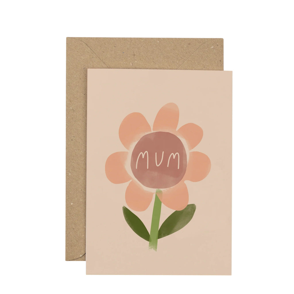 Plewsy: 'Mum' Mother's Day - Flower Card - Acorn & Pip_Plewsy