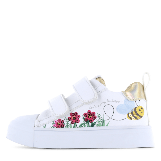 Shoesme: Girls Springtime Velcro Shoes - Bee - Acorn & Pip_Shoesme