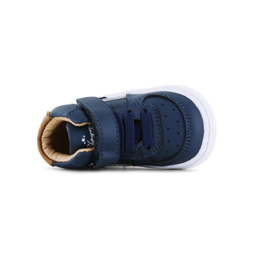 Shoesme: High Trainer - Dark Blue Cognac - Acorn & Pip_Shoesme