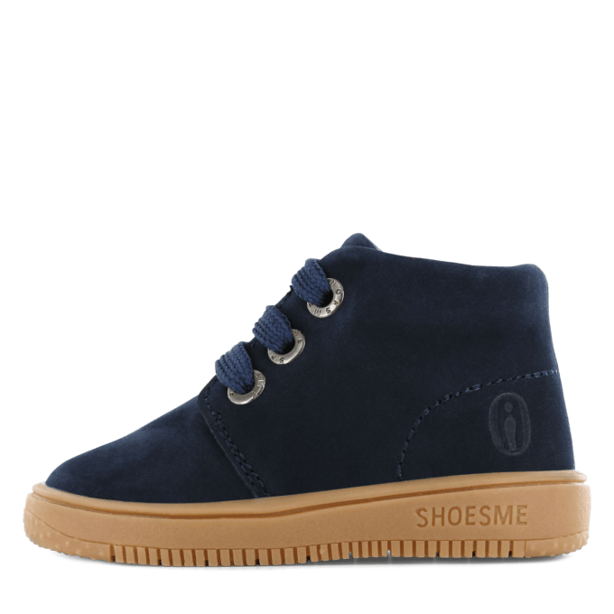 Shoesme: Navy Suede, Lace-up Kids Boot - Acorn & Pip_Shoesme