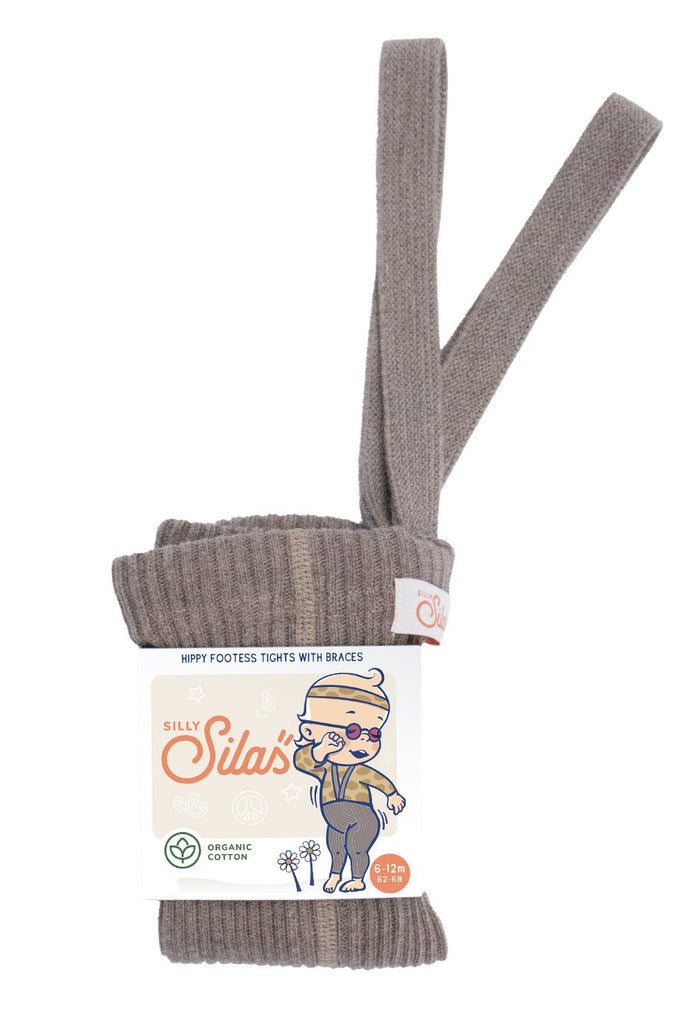 Silas: Hippy Footless Tights - Cocoa Blend - Acorn & Pip_Silly Silas