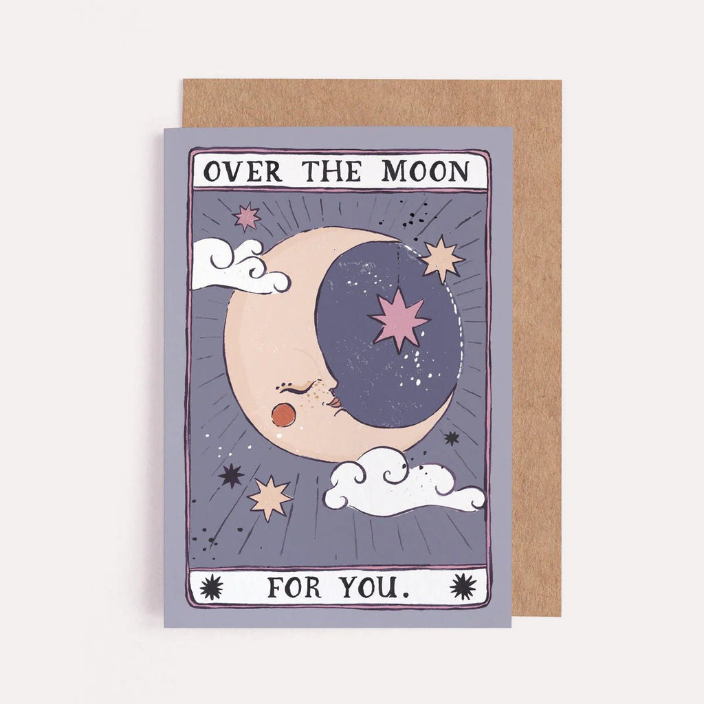 Sister Paper Co: Over the Moon Card - Acorn & Pip_Sister Paper Co
