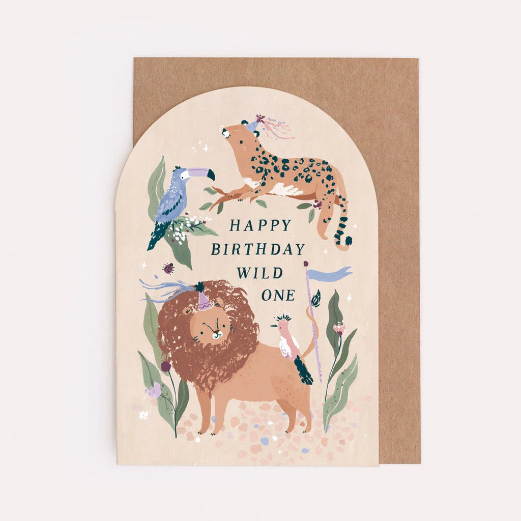 Sister Paper Co: Wild One Birthday Card - Acorn & Pip_Sister Paper Co