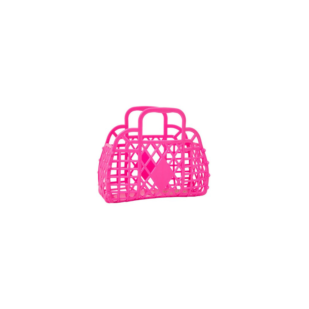 Sun Jellies: Retro Basket Mini - Berry Pink - Acorn & Pip_Sun Jellies