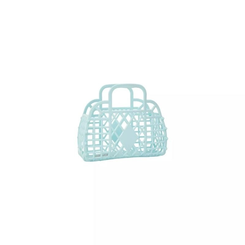 Sun Jellies: Retro Basket Mini - Blue - Acorn & Pip_Sun Jellies