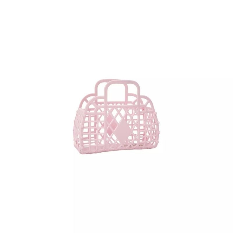 Sun Jellies: Retro Basket Mini - Pink - Acorn & Pip_Sun Jellies