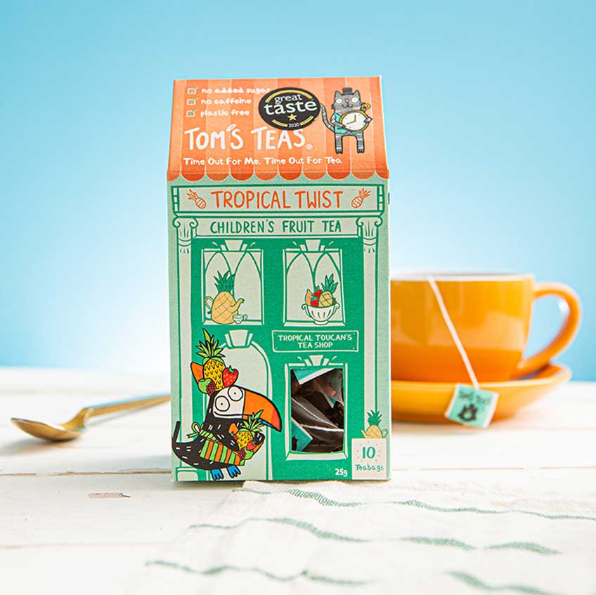 Tom's Teas: Tropical Twist- Children's Fruit Tea - Acorn & Pip_Tom's Teas