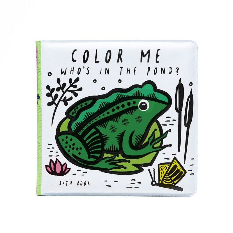 Wee Gallery: Colour Me Bath Book: Who’s in the Pond? - Acorn & Pip_Wee Gallery
