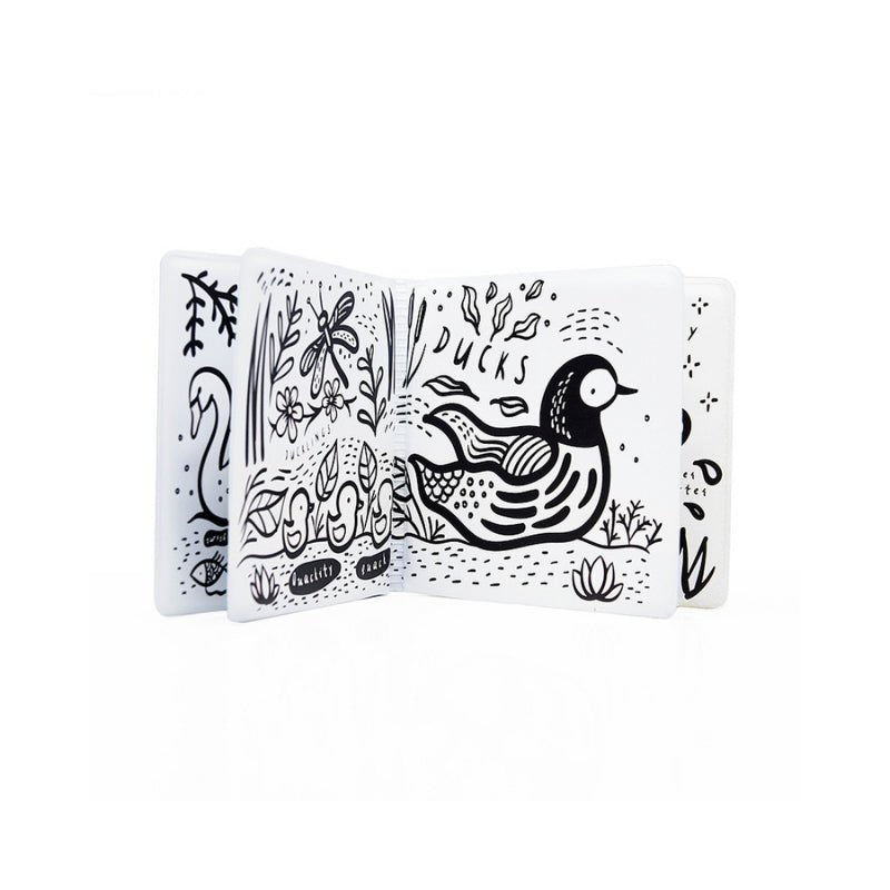 Wee Gallery: Colour Me Bath Book: Who’s in the Pond? - Acorn & Pip_Wee Gallery